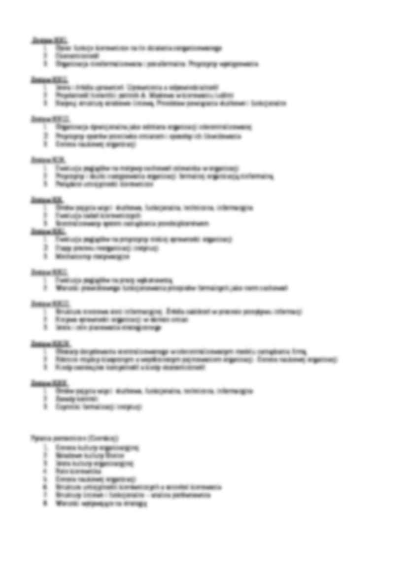 Podstawy organizacji - pytania na egzamin - strona 2