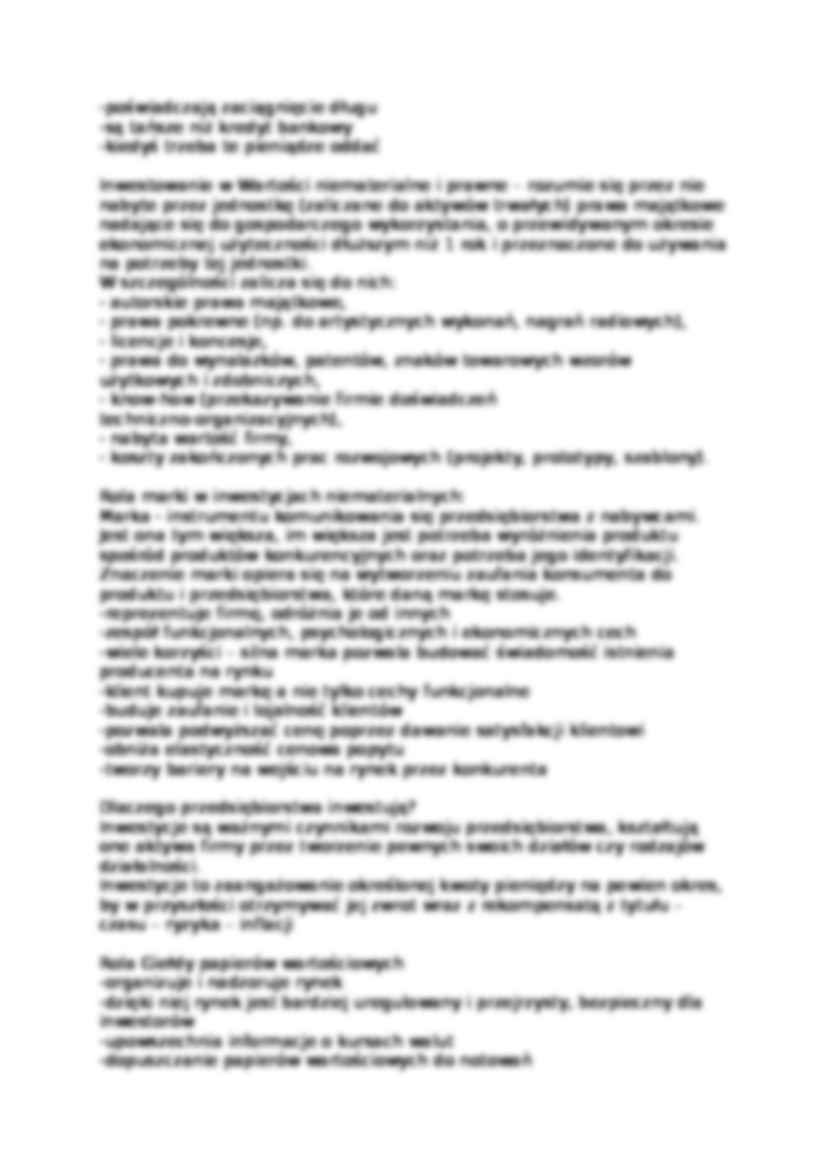 Inwestowanie - pojęcia  - strona 2