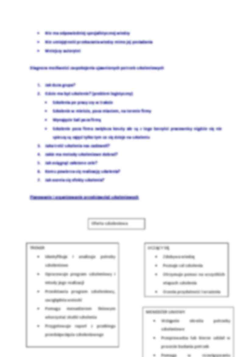 Szkolenia - rodzaje i techniki  - strona 2