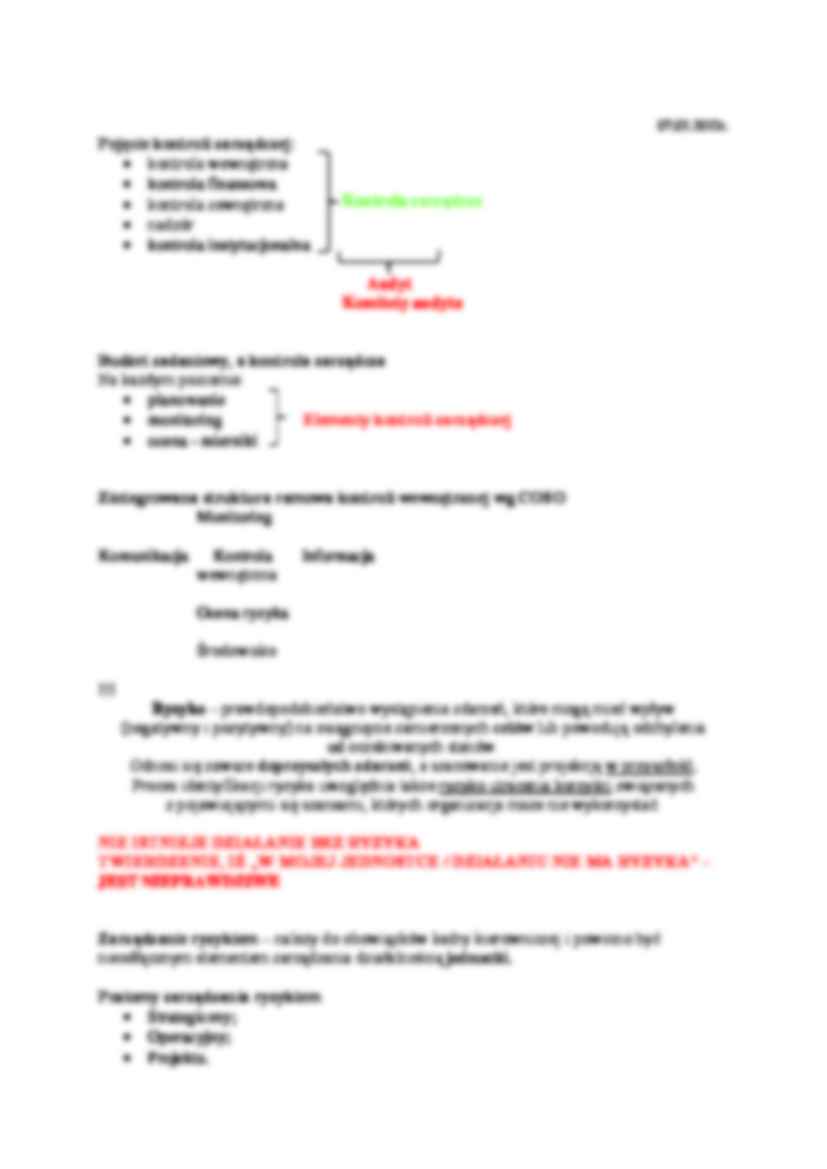 )ojecie ryzyka i kontroli zaradczej - strona 2