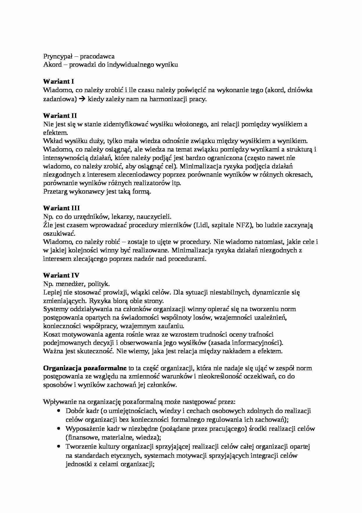 Formalizacja - warianty  - strona 1