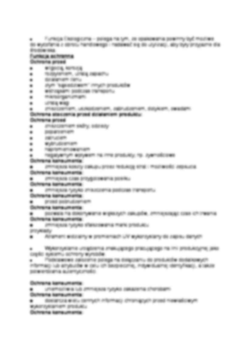 Funkcje i podział opakowań - strona 2