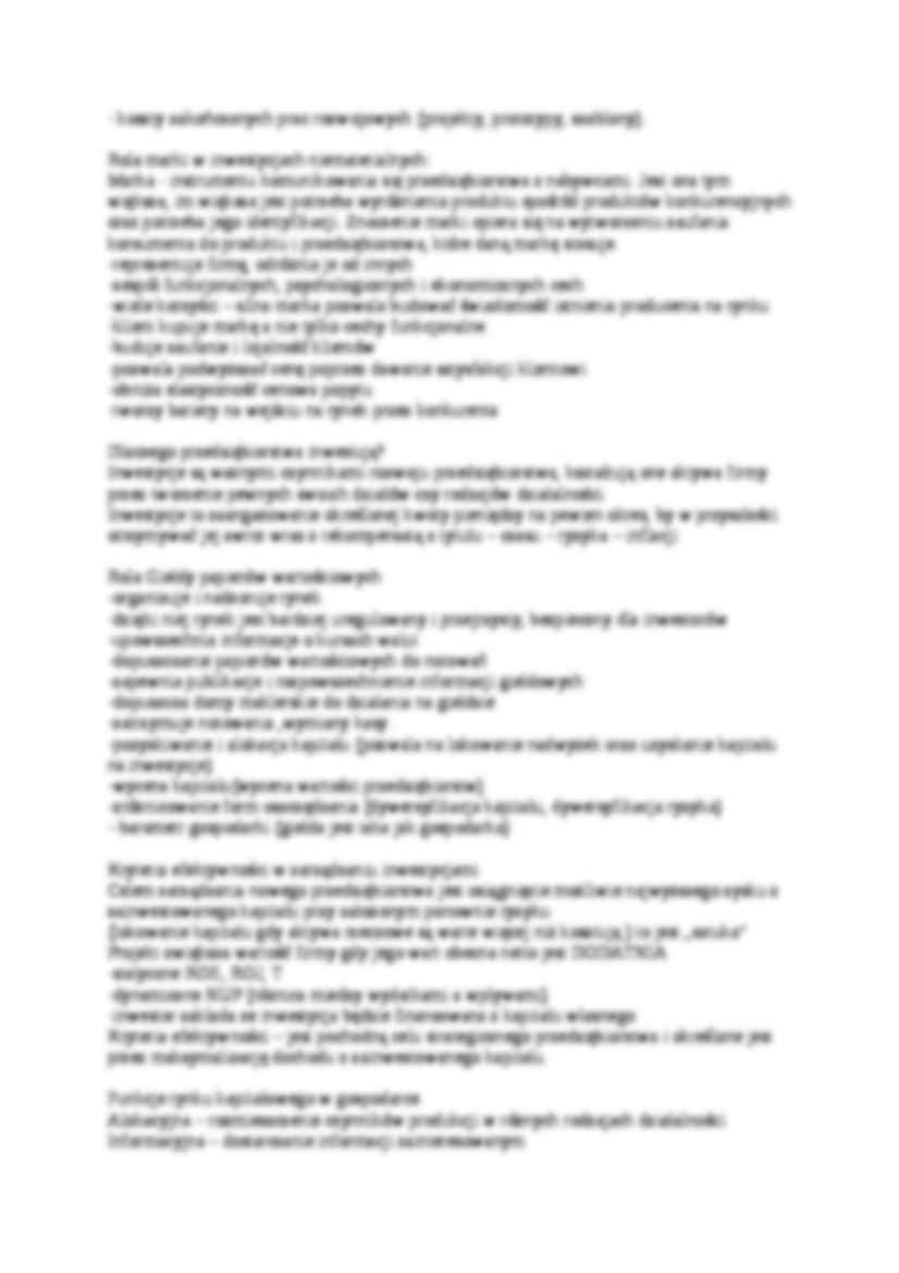 Funkcje rynku - pytania na egzamin  - strona 3
