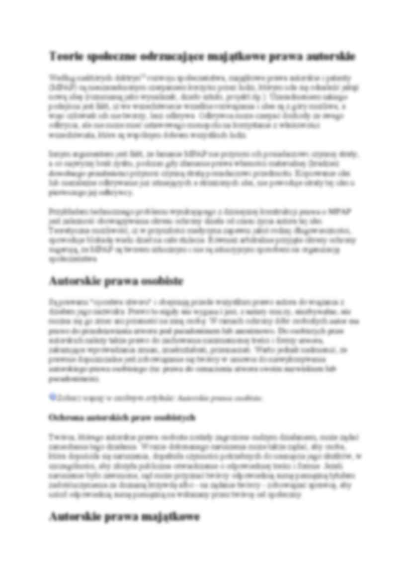 Prawo autorskie - Autorskie prawa majątkowe - strona 3
