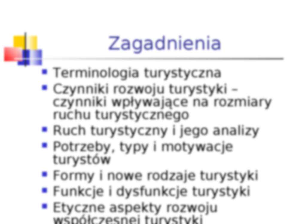 Turystyka,turysta, ruch, rynek turystyczny- prezentacja  - strona 2