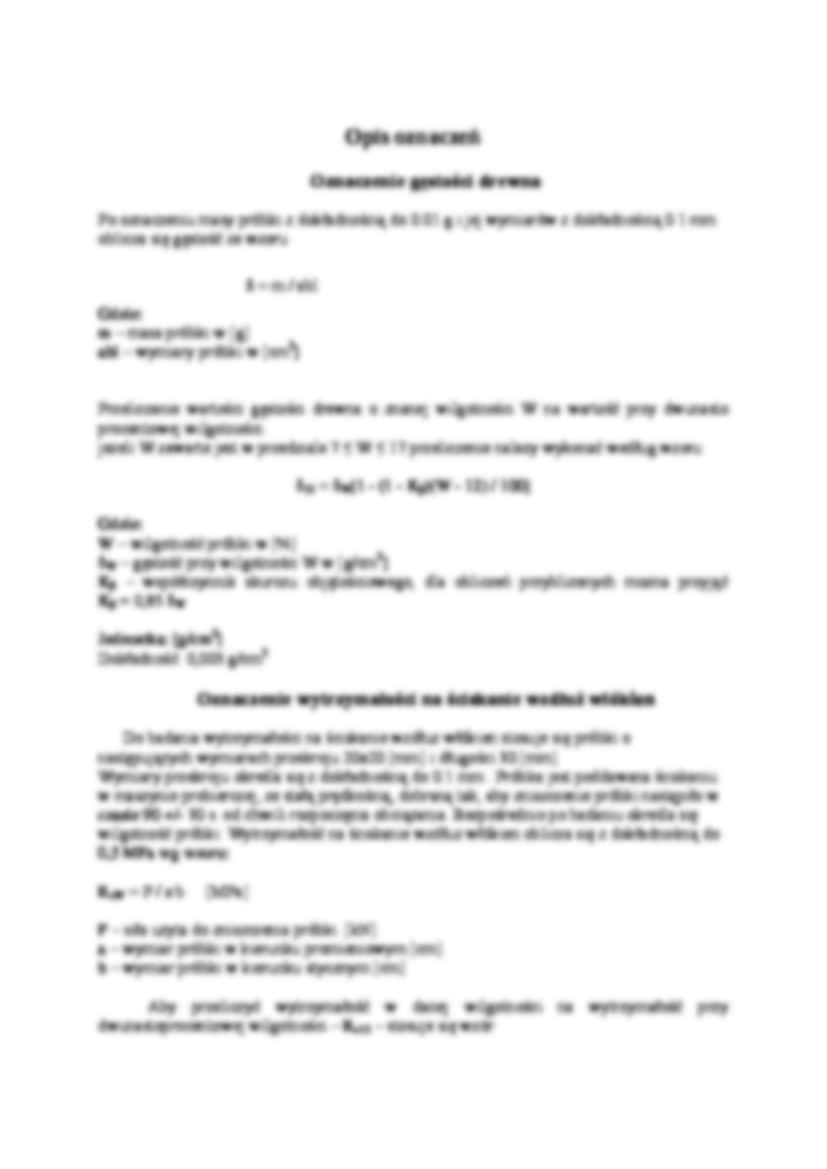 Badanie cech tecznicznych drewna  - strona 3