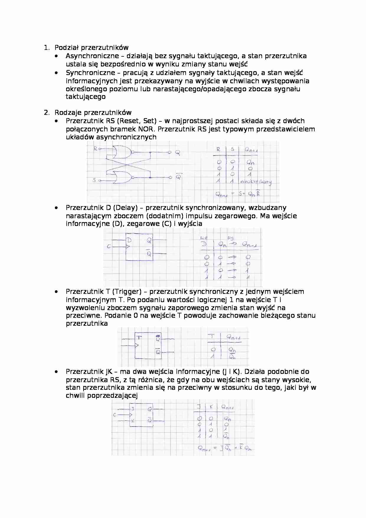Przerzutniki - podstawowe zagadnienia - strona 1