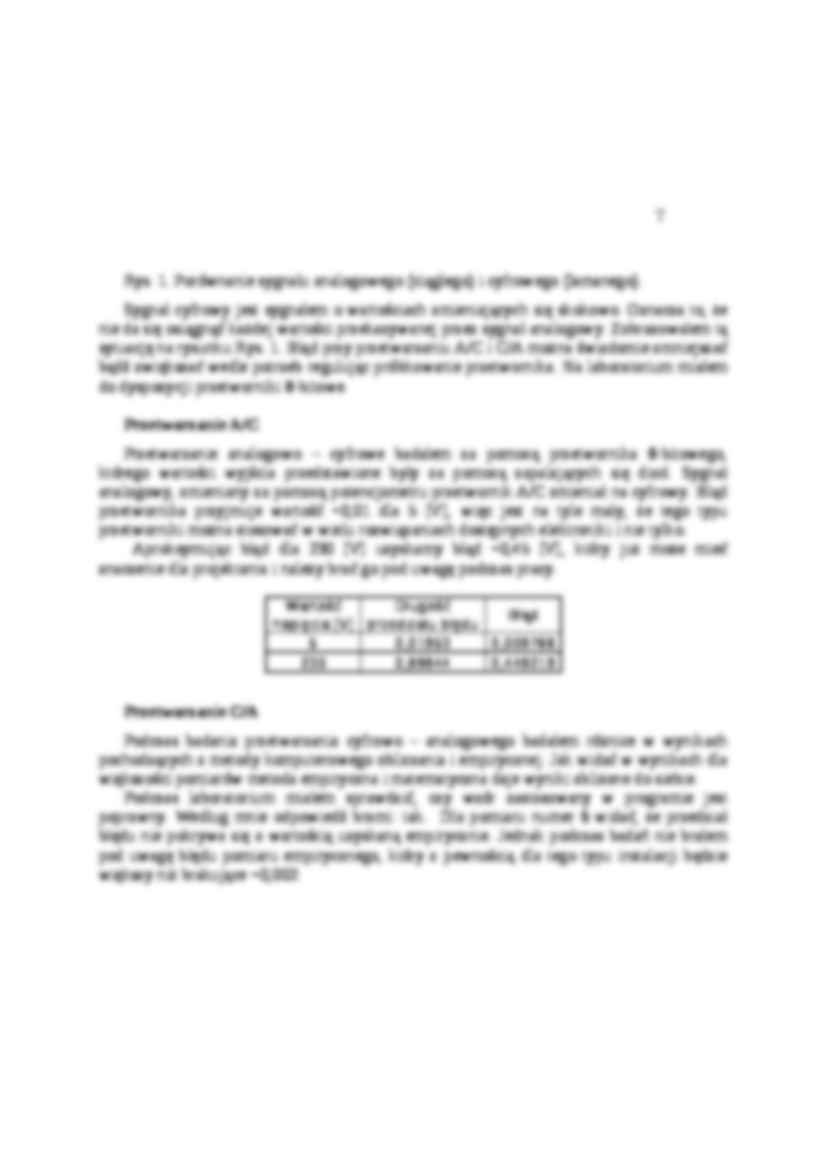 Badanie przetworników A/C i C/A  - strona 3