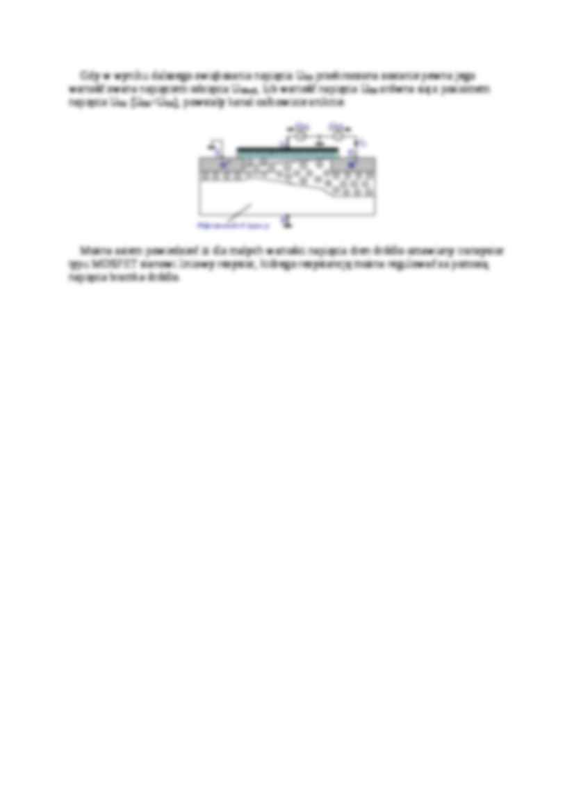 Zasada działania tranzystora JFET - strona 3