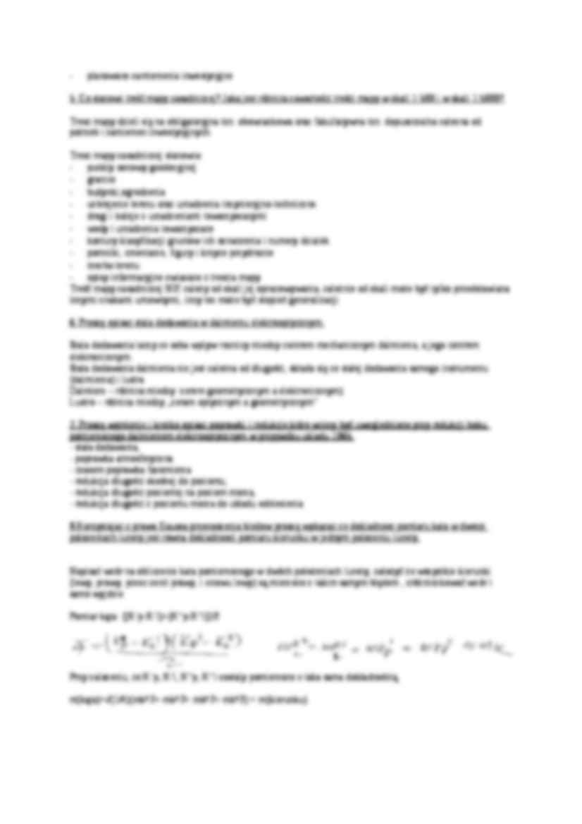 Geodezja - zagadnienia egzaminacyjne - strona 2