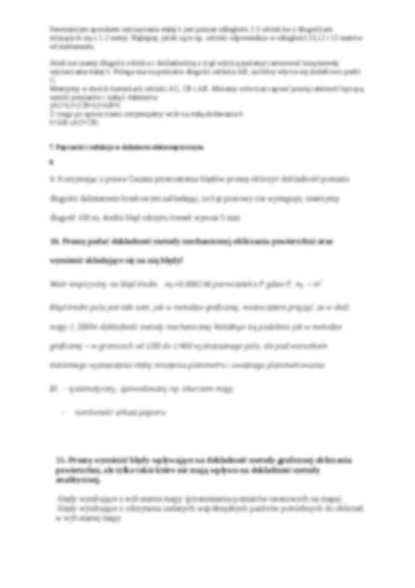 Opracowanie zagadnień z geodezji  - strona 3