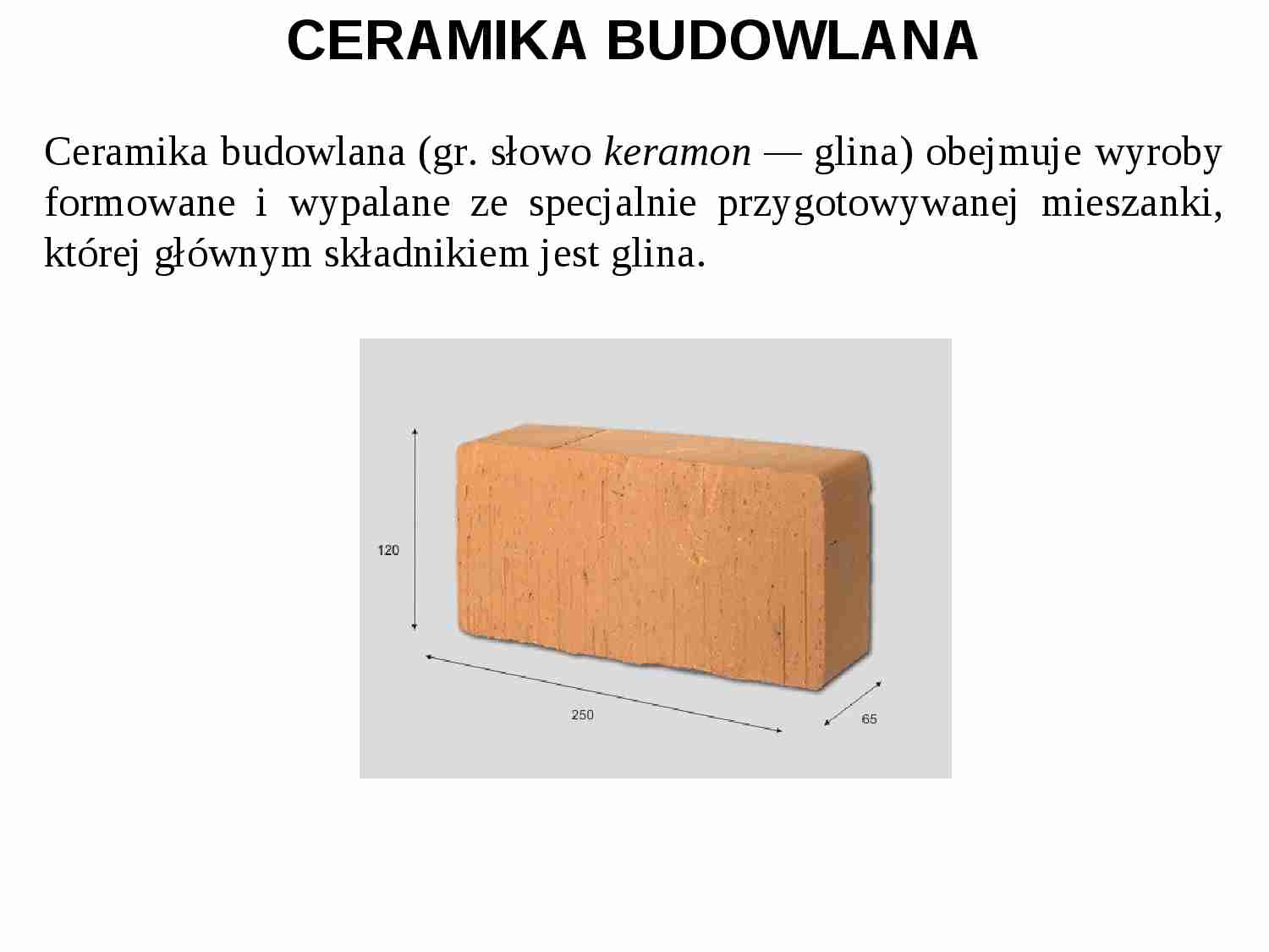 Ceramika budowlana - strona 1