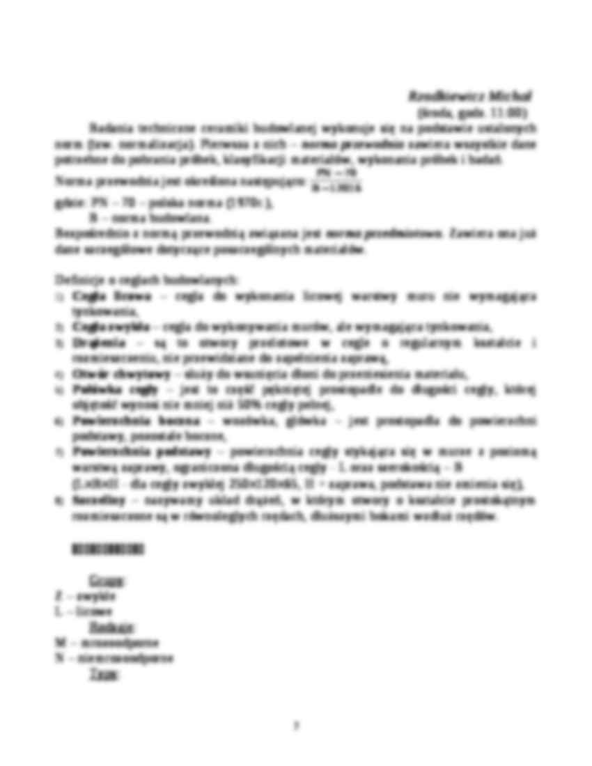 Badania techniczne ceramiki budowlanej - cegły budowlane - strona 2