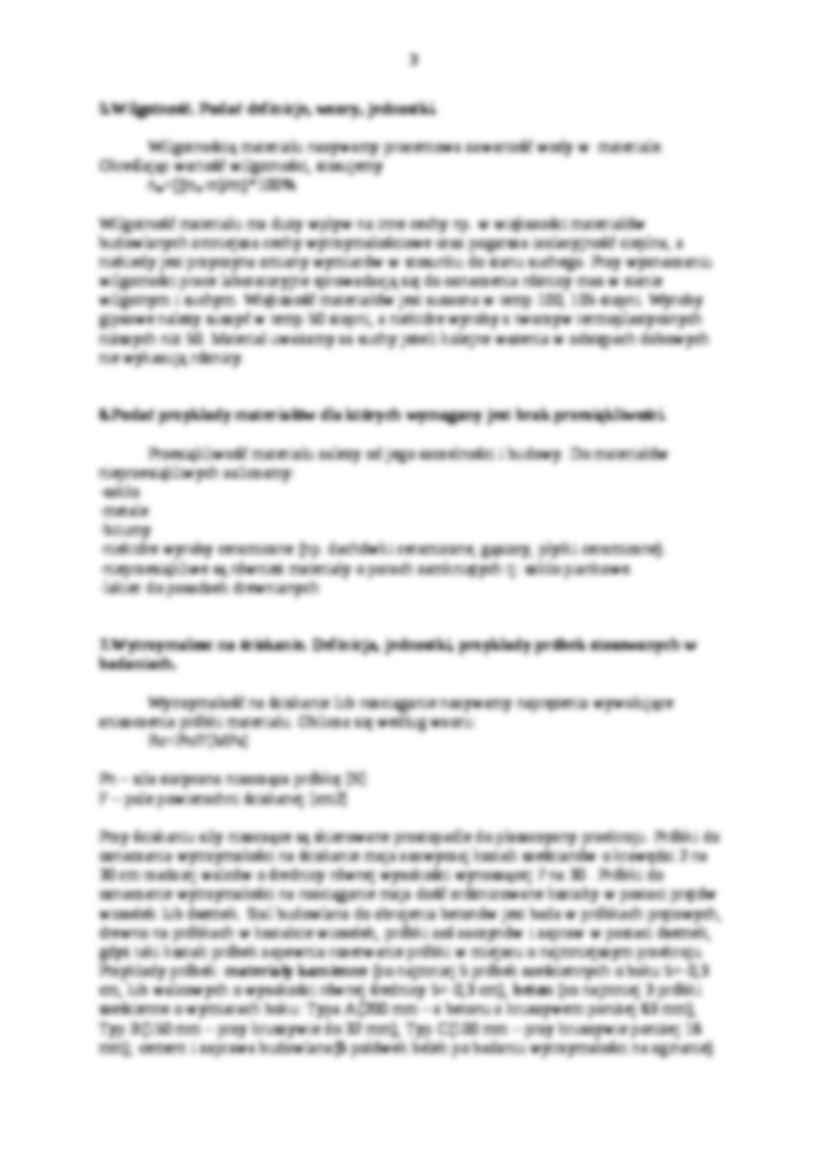 Materiały budowlane - opracowanie zagadnień egzaminacyjnych - Gestość - strona 3