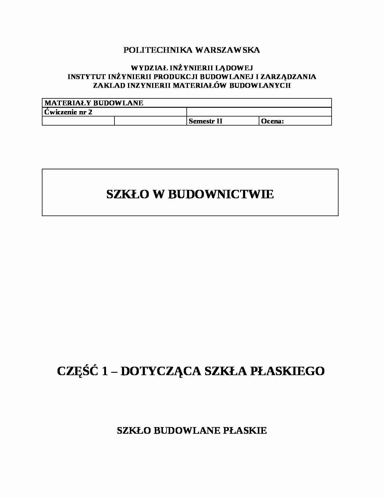 Szkło w budownictwie - obserwacje - strona 1