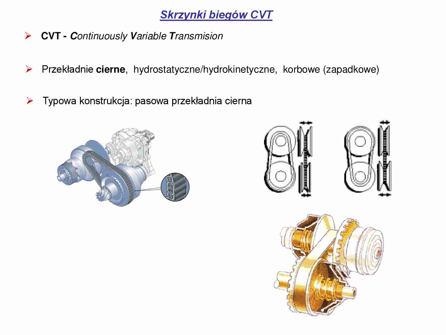 Skrzynki biegów - CVT - strona 1