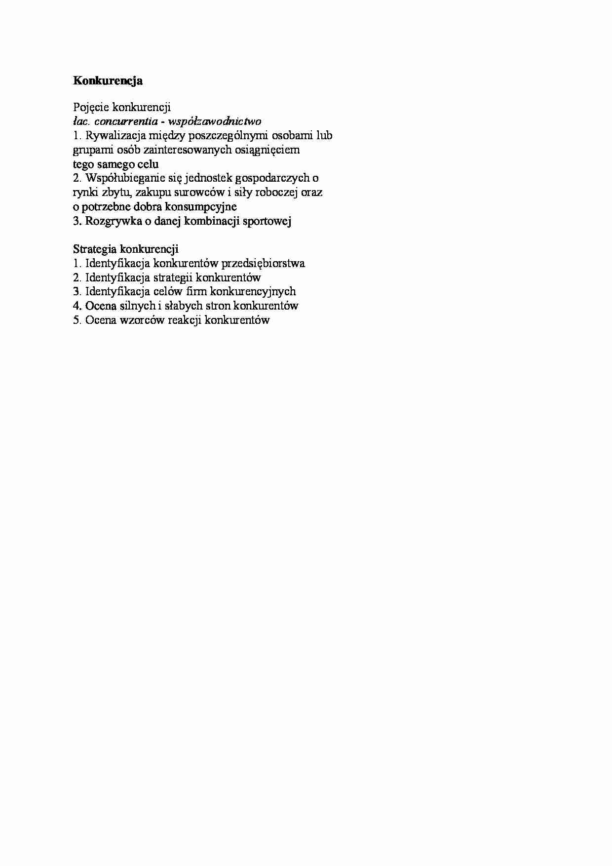 Konkurencja-pojęcie - strona 1