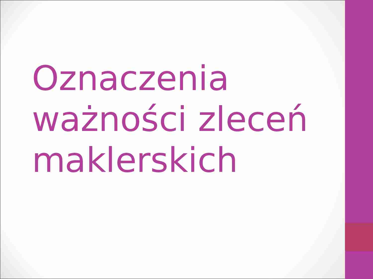 Rynek kapitałowy i finansowy - prezentacja - strona 1