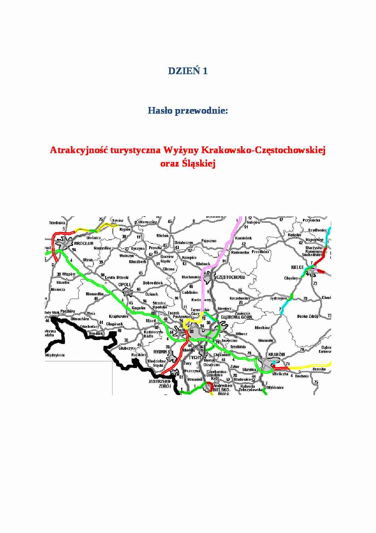 Ćwiczenia terenowe - opracowanie tekstowe dnia (2) - strona 1