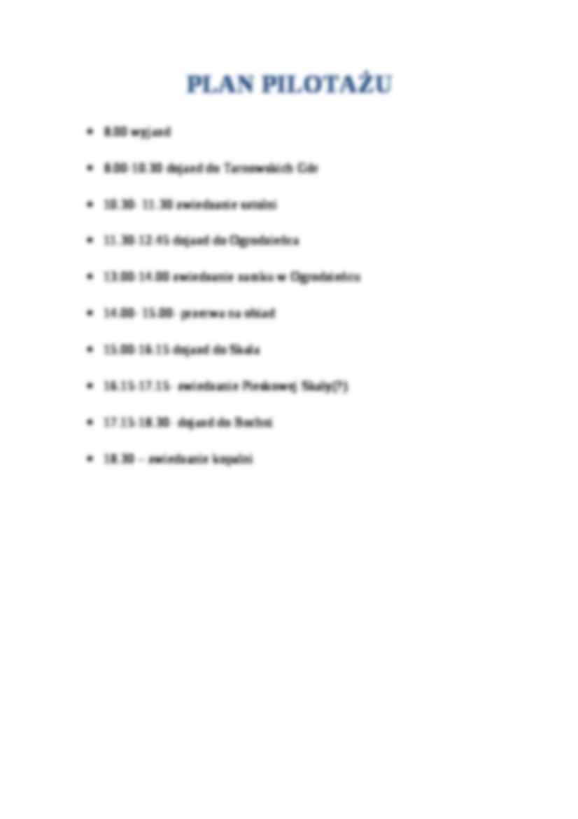 Ćwiczenia terenowe - opracowanie tekstowe dnia (2) - strona 2