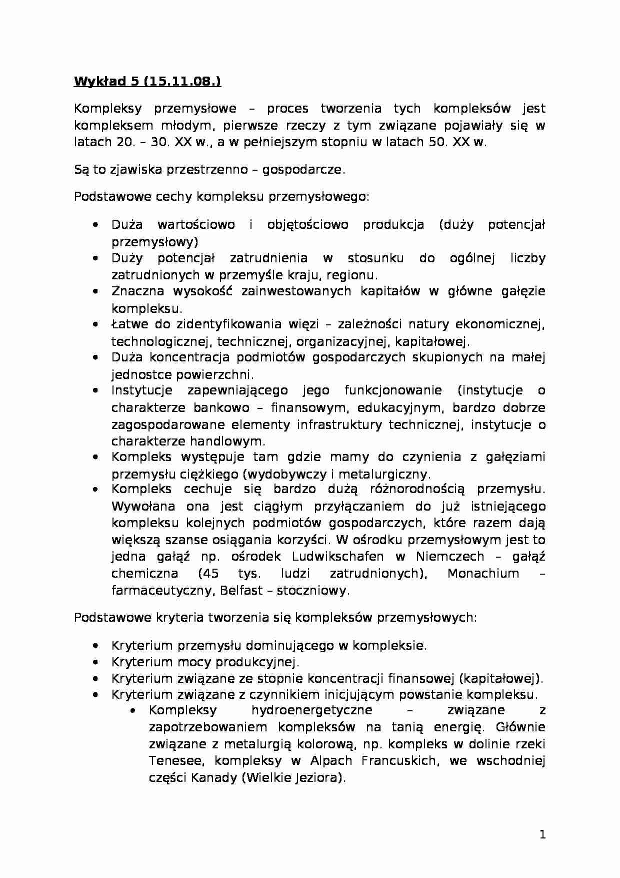 Kompleksy przemysłowe - fordyzm, postofrdyzm - strona 1