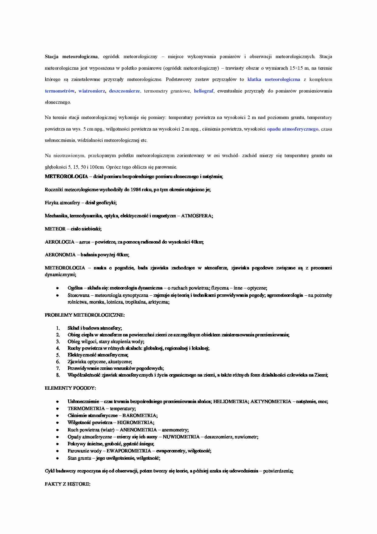 Wprowadzenie do meteorologii - strona 1