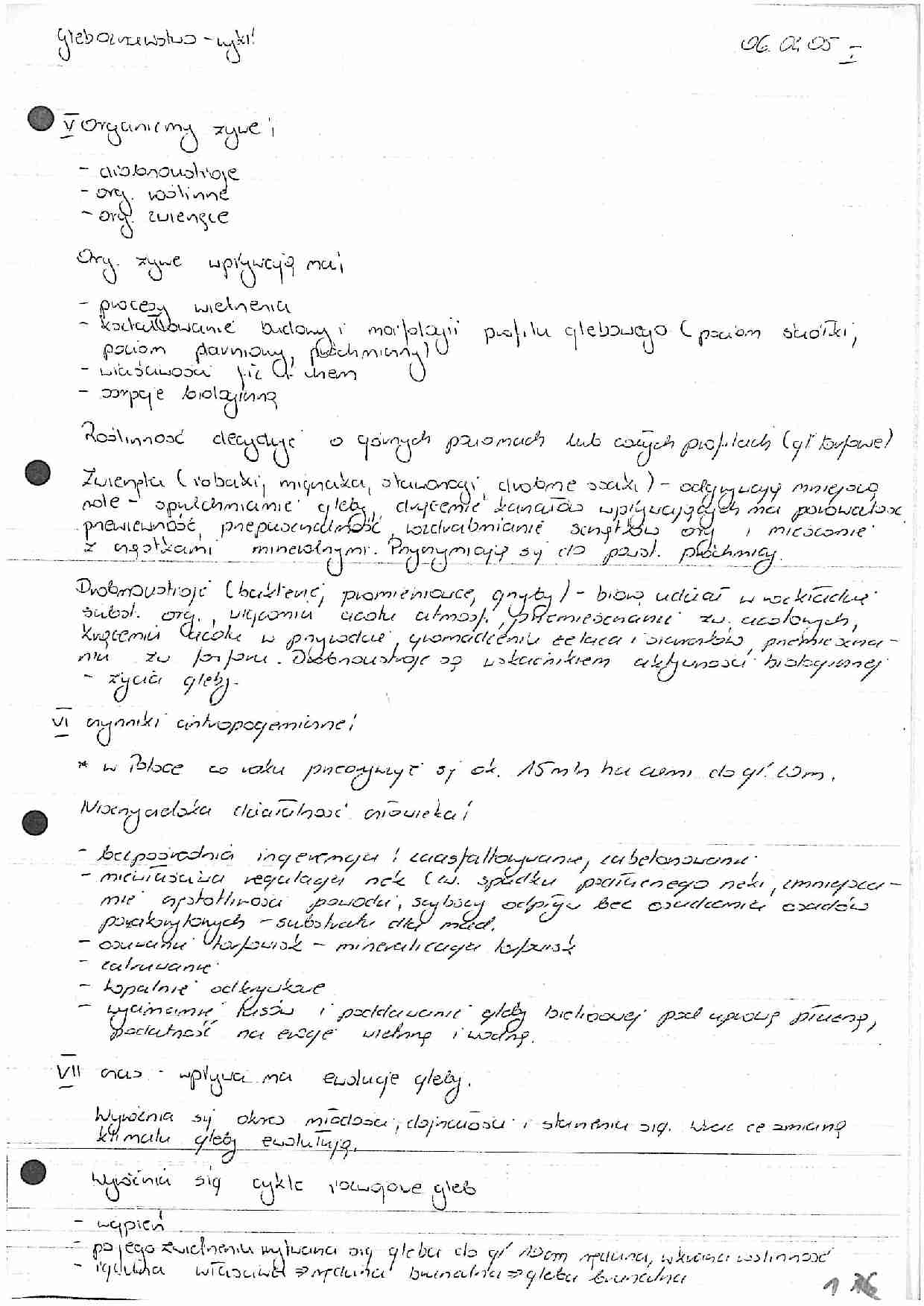 Wykłady z gleboznawstwa - strona 1