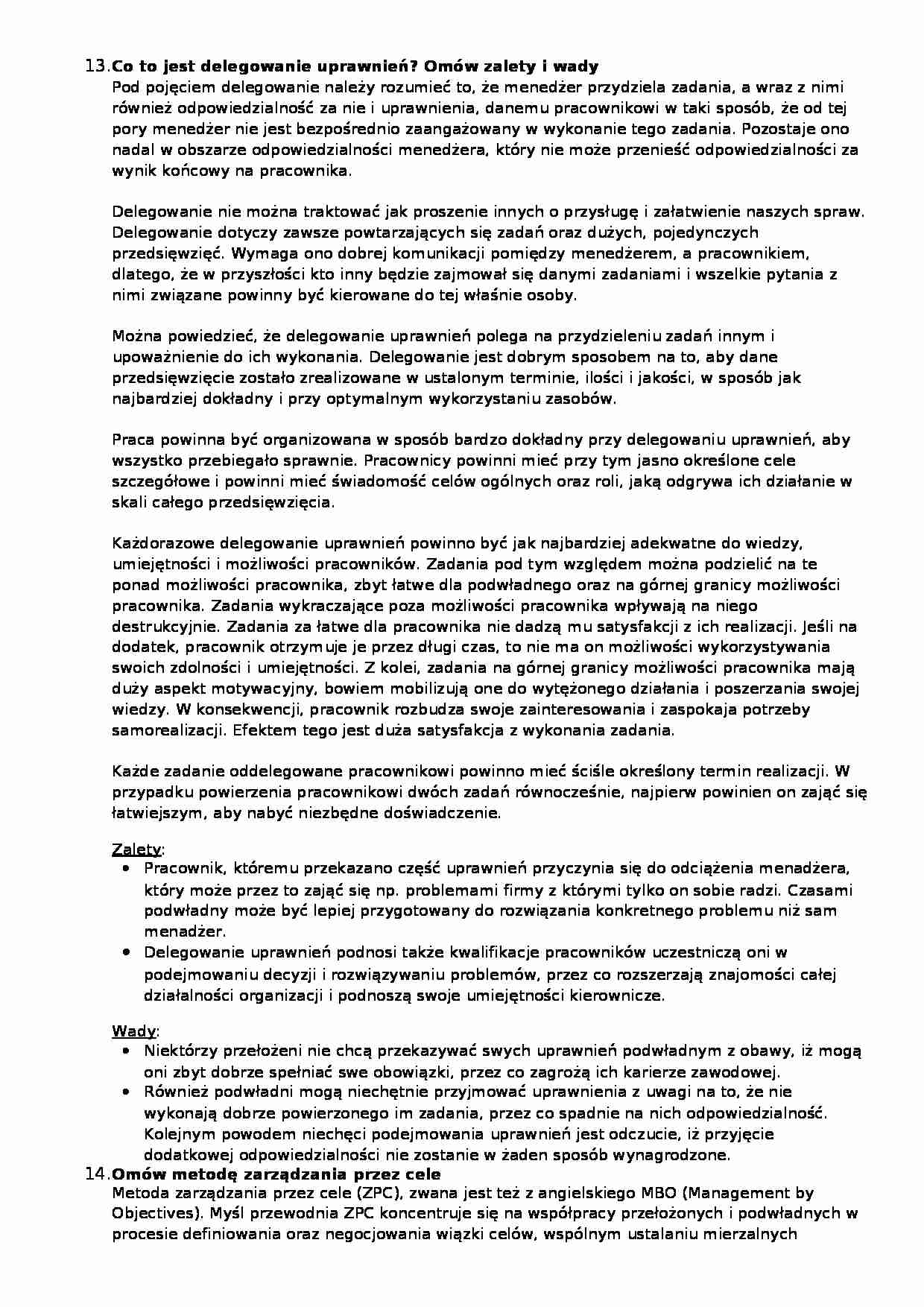 Odpowiedzi na pytania  - strona 1