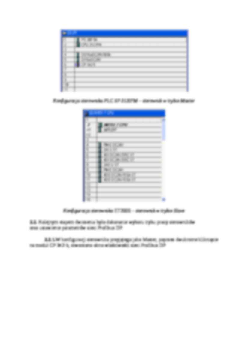 Przesylanie danych procesowych w sieci Profibus DP - strona 2