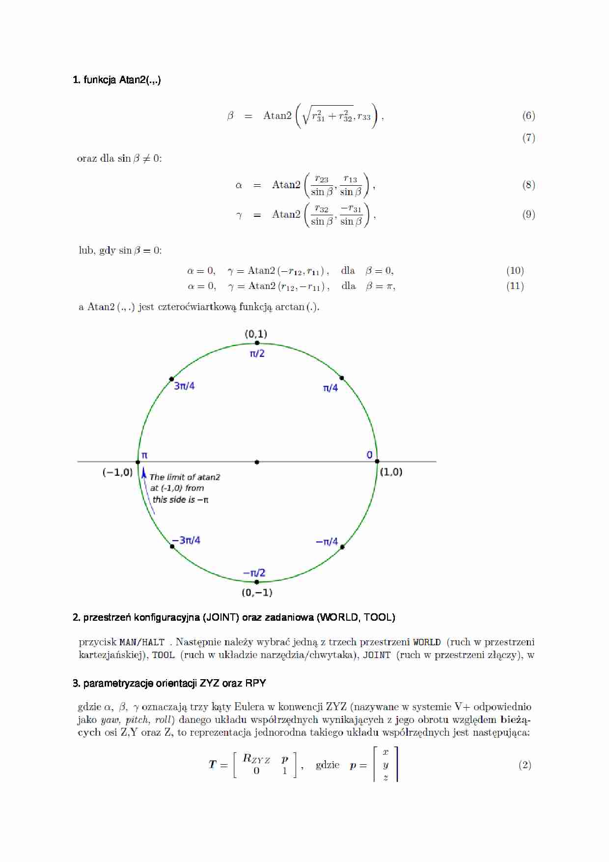 Opracowanie - kalibracja, dokładność manipulatora itp. - strona 1