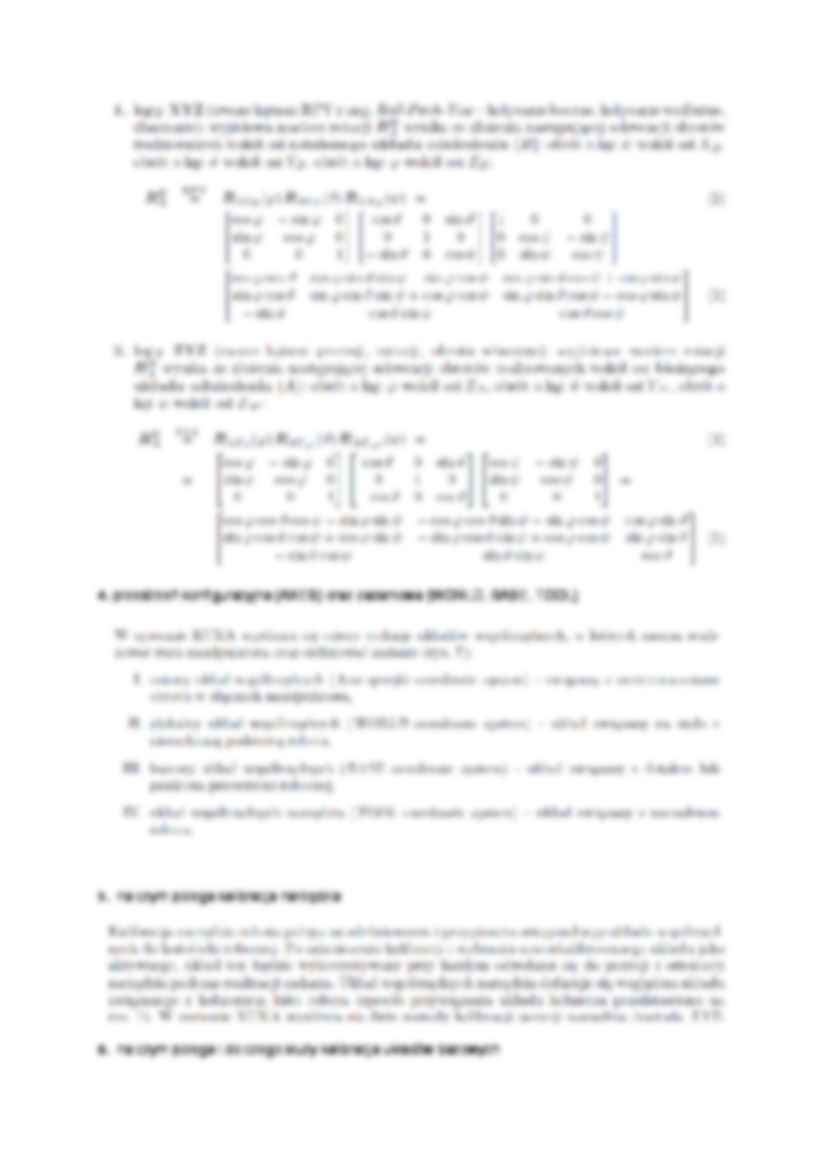 Opracowanie - kalibracja, dokładność manipulatora itp. - strona 2
