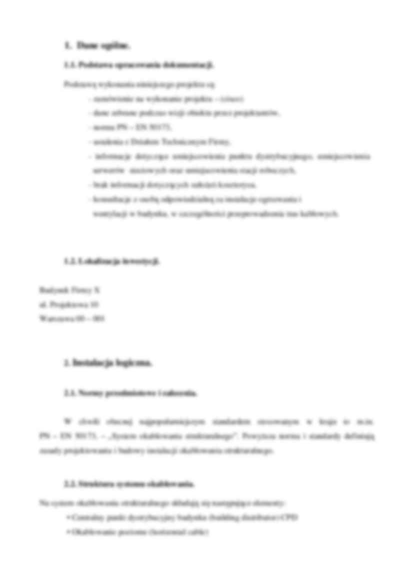 Projekt sieci komputerowej - Schemat logiczny sieci - strona 3