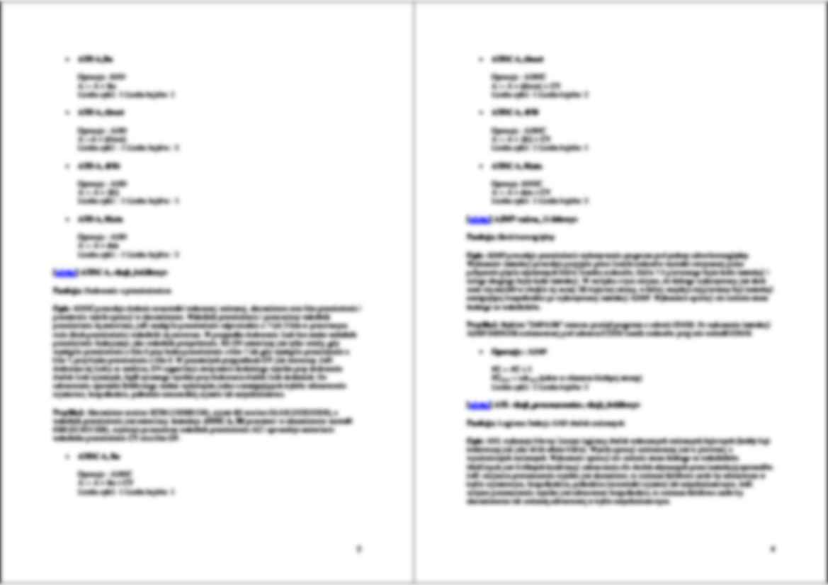 Lista instrukcji mikrokontrolerów 8051 - strona 2