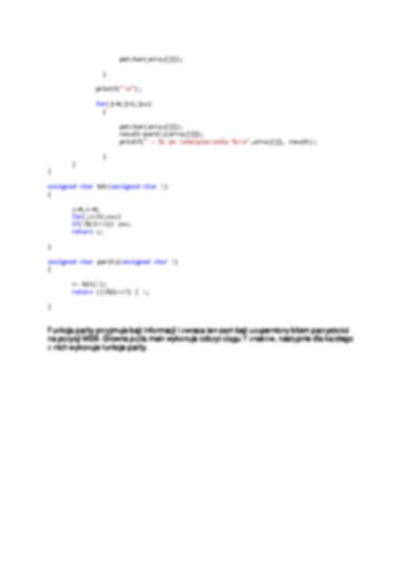 Kontrola parzystości, algorytm CRC i LRC 1 - strona 2