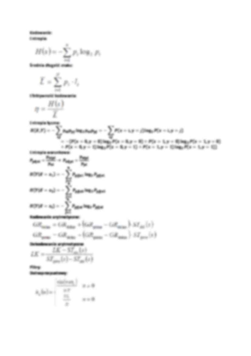 Wzory-podstawy teorii systemów - strona 2