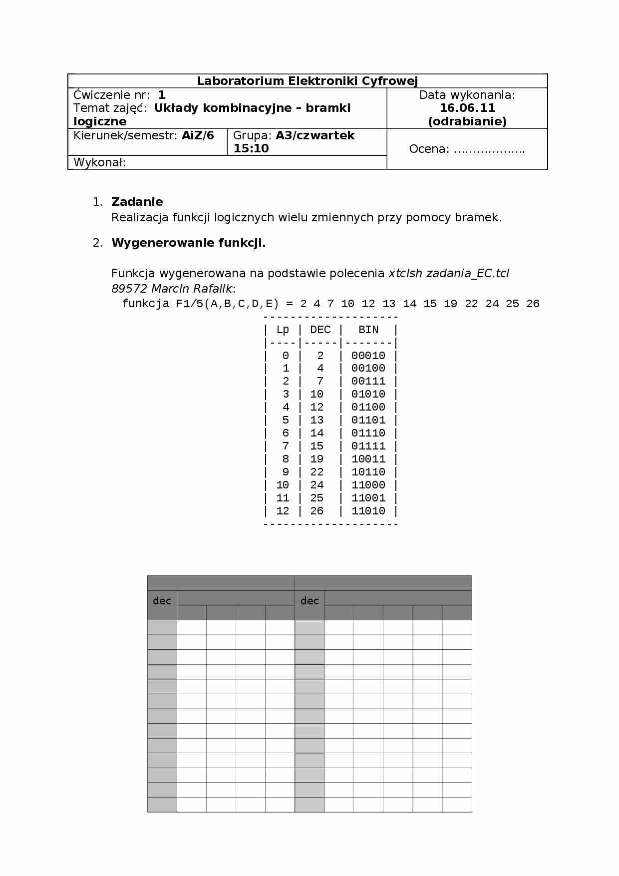 Bramki logiczne 1 - strona 1
