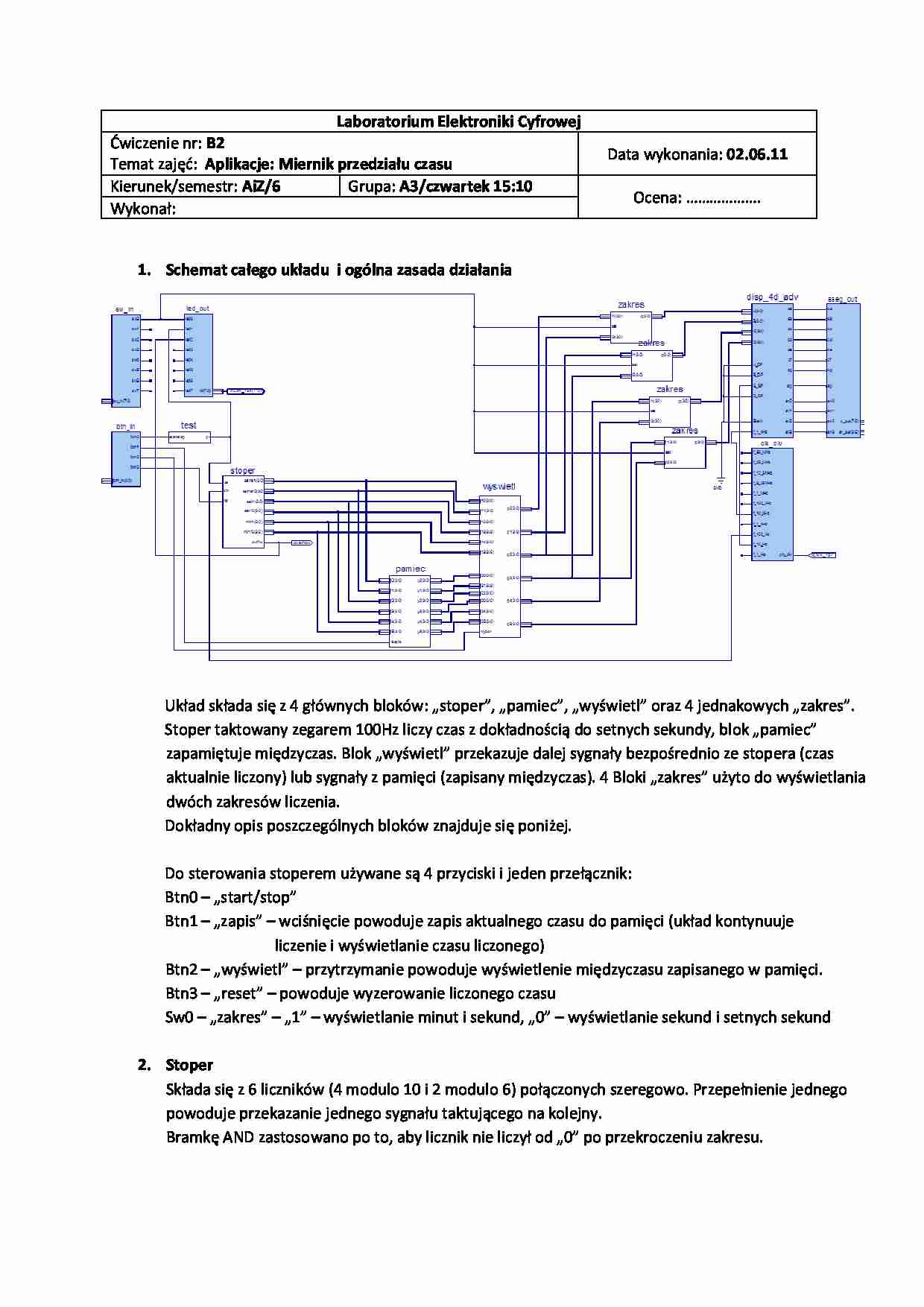 Miernik przedziału czasu  - strona 1