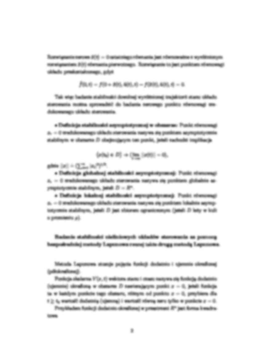 Bezpośrednia metoda Lapunowa - strona 2
