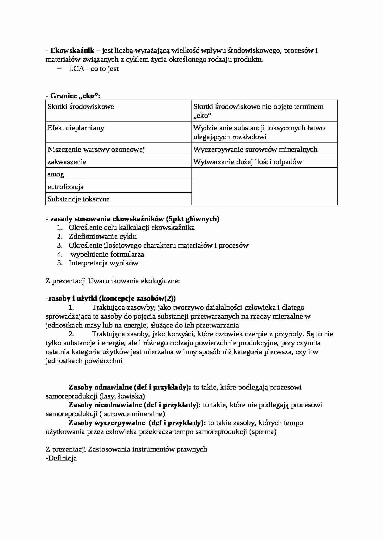 Ekowskaźniki 3 - strona 1