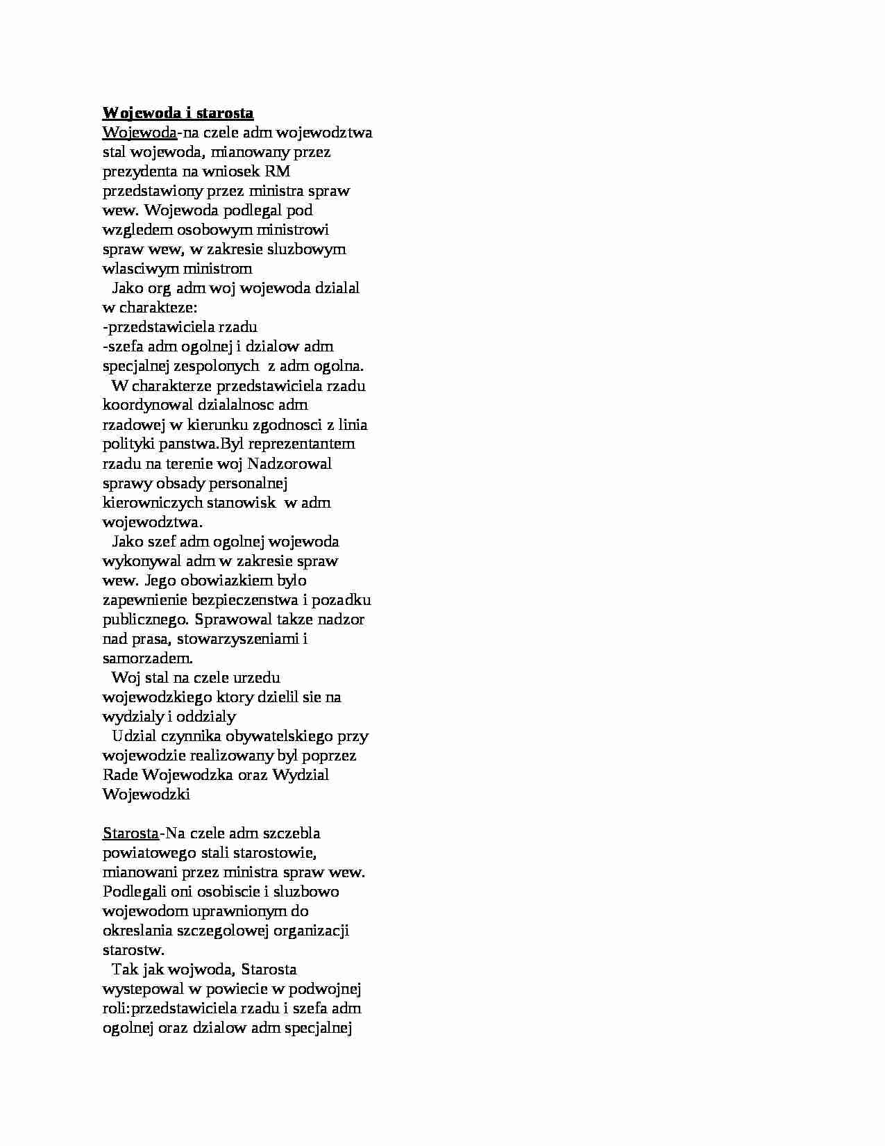 Wojewoda i starosta - strona 1