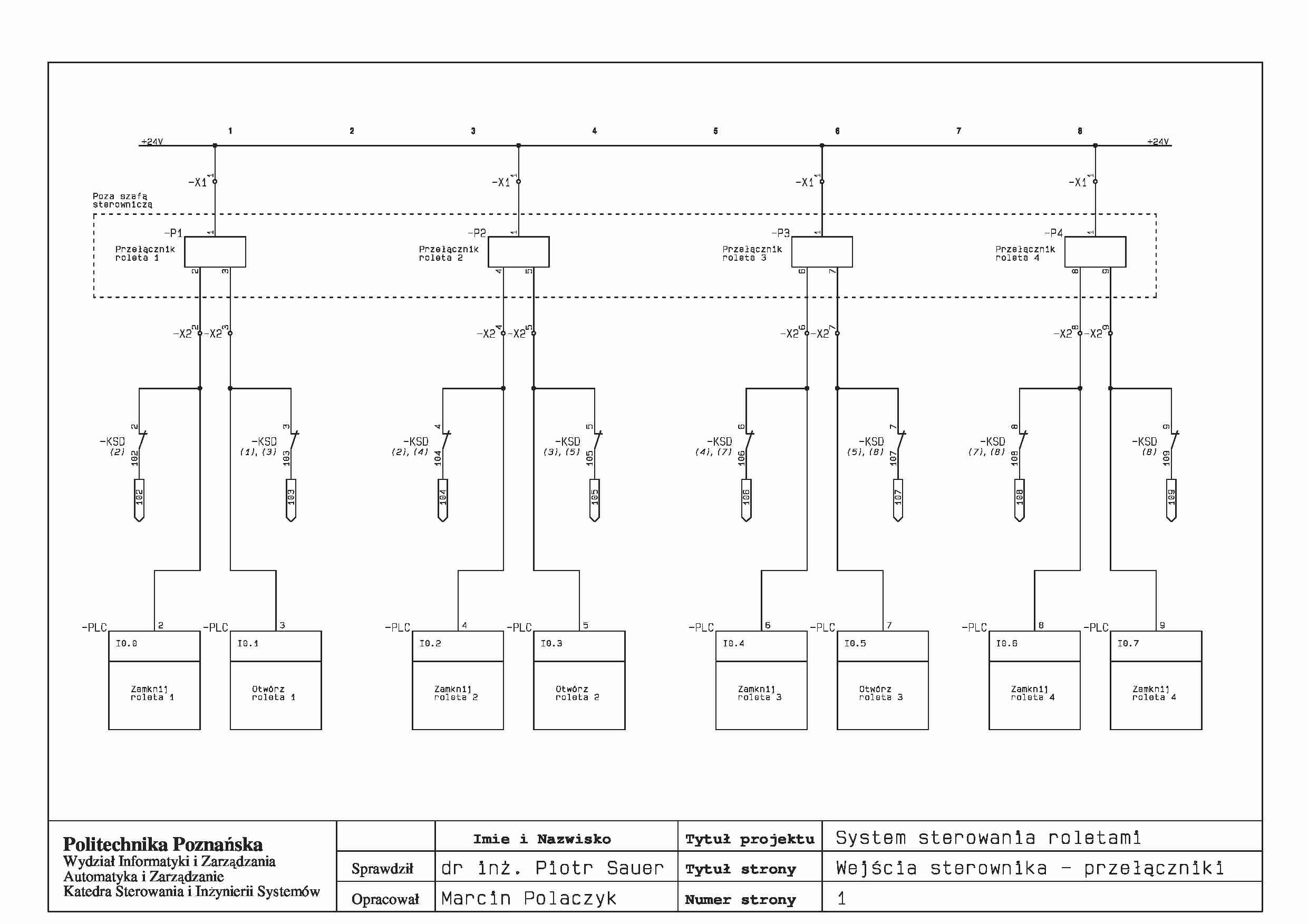 System sterowania roletami 1 - strona 1