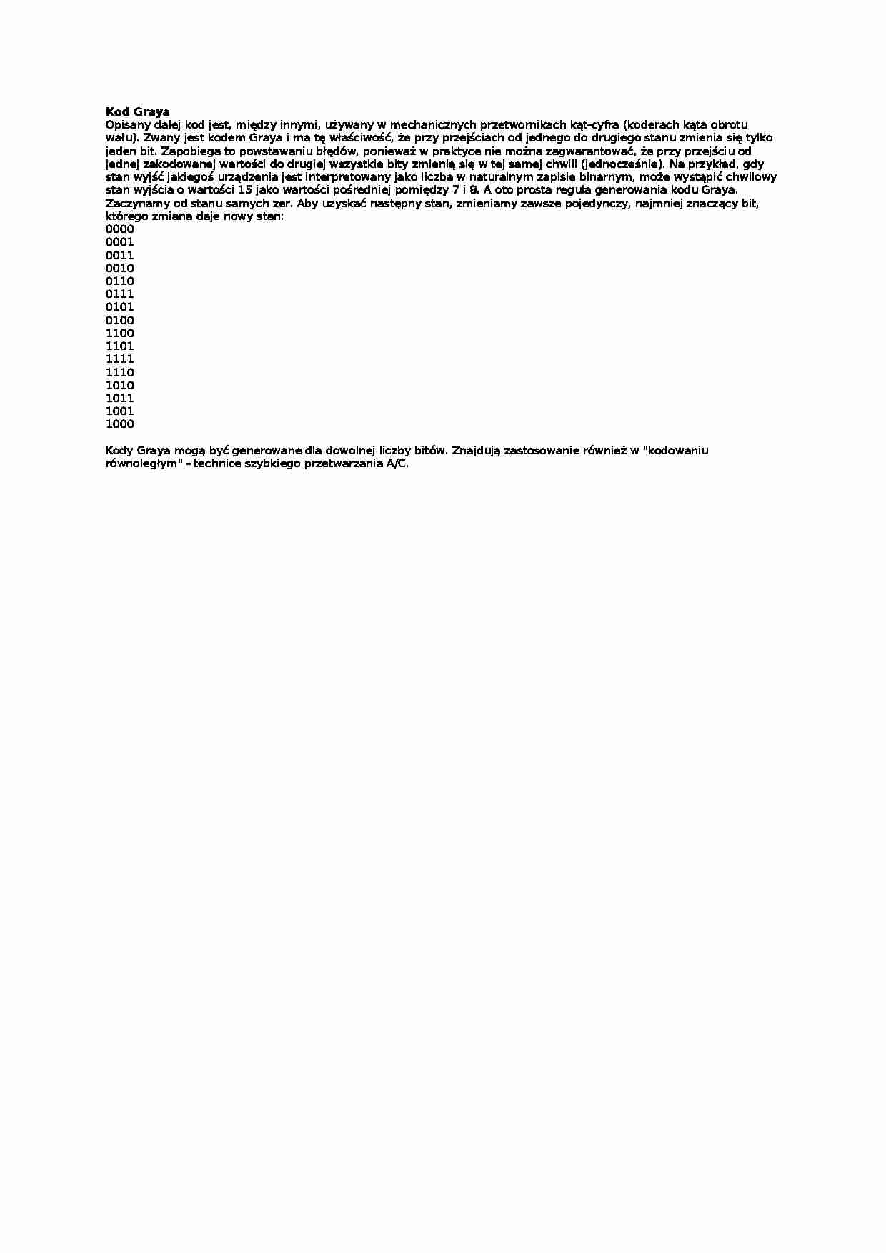 Kod Gray'a - strona 1