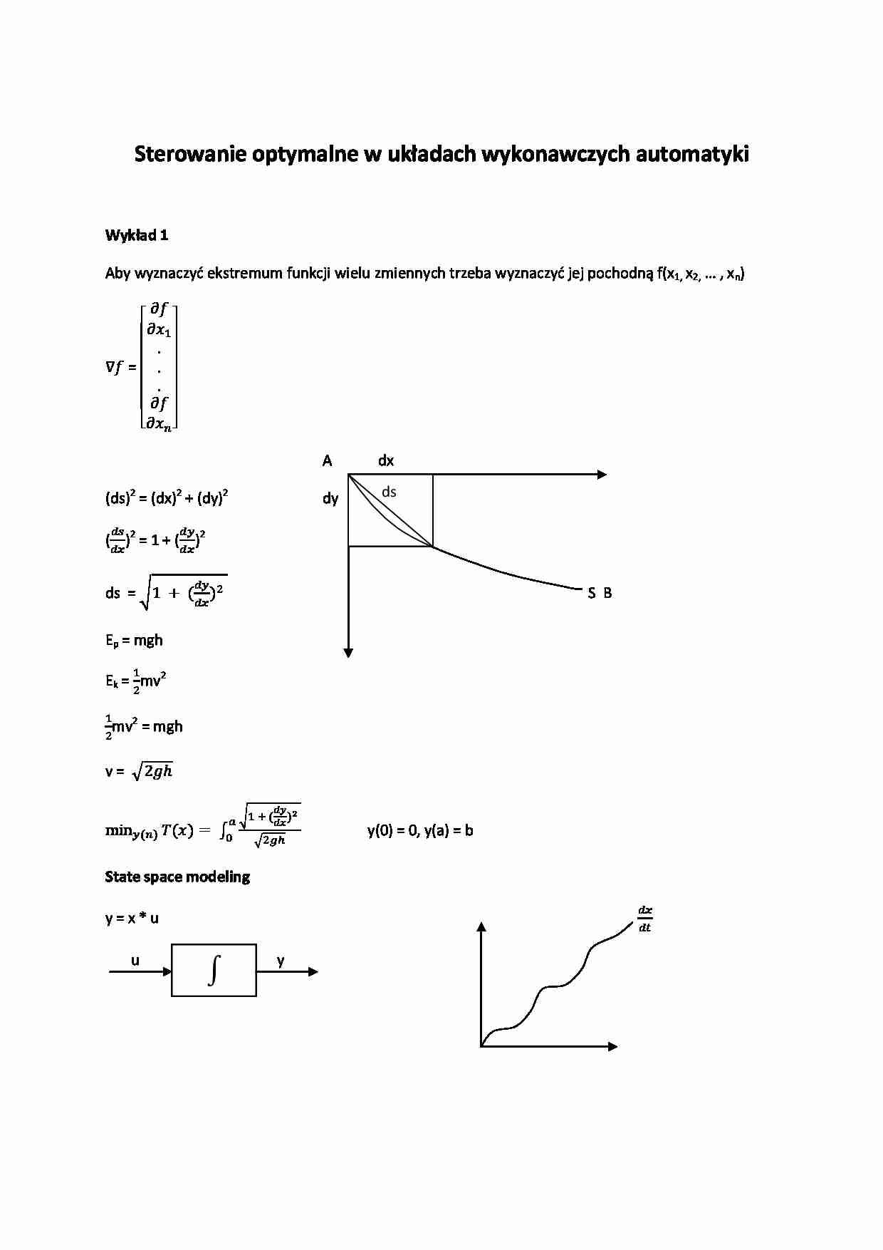 Sterowanie optymalne - strona 1