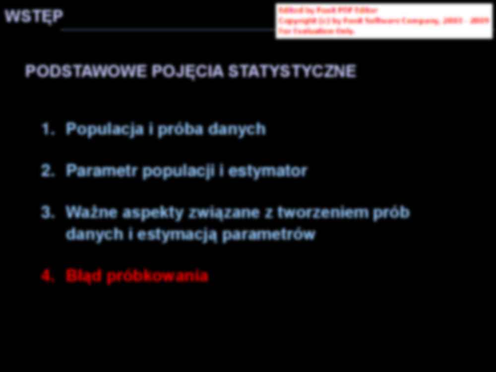 Metody statystyczne w bilogii: wykład 2 - Populacje i próby danych - strona 2