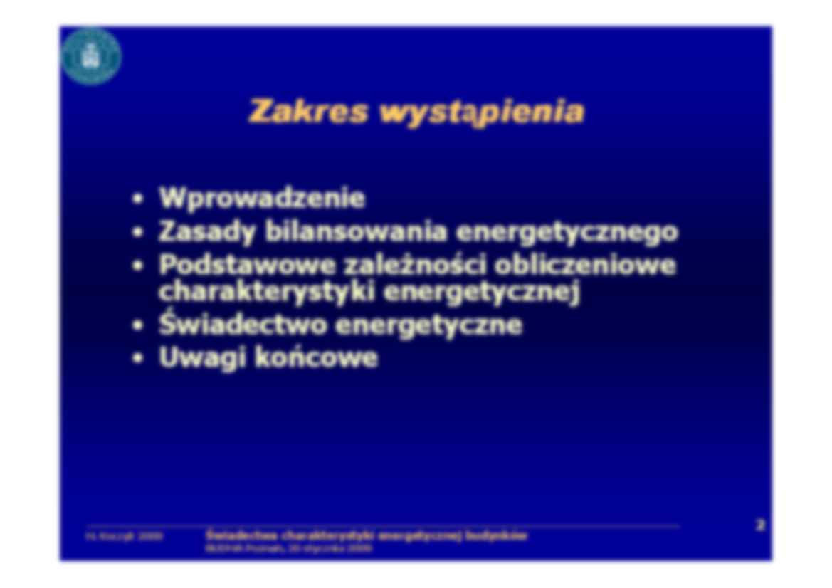 Świadectwa charakterystyki energetycznej budynków - strona 2