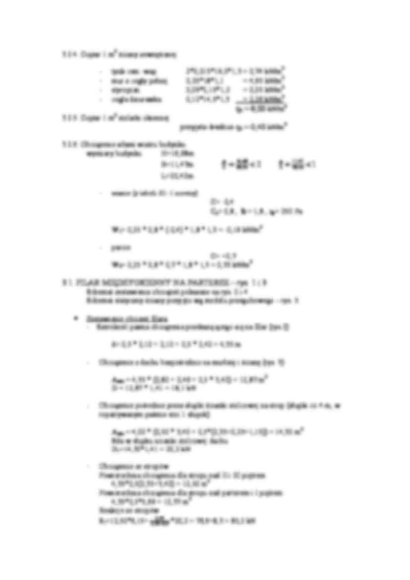 Przykład obliczeń ściany murowanej  - strona 2