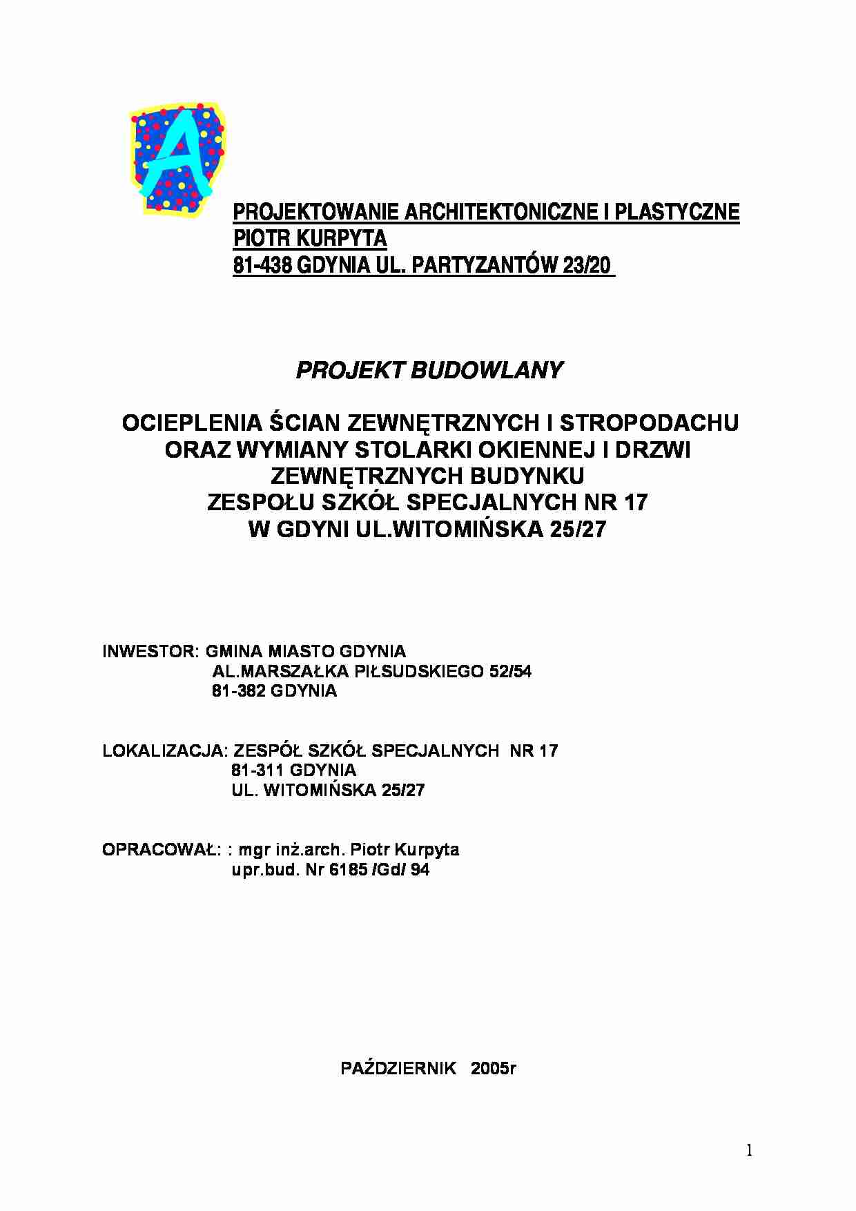 Ocieplenia ścian zewnętrznych i stropodachu - strona 1