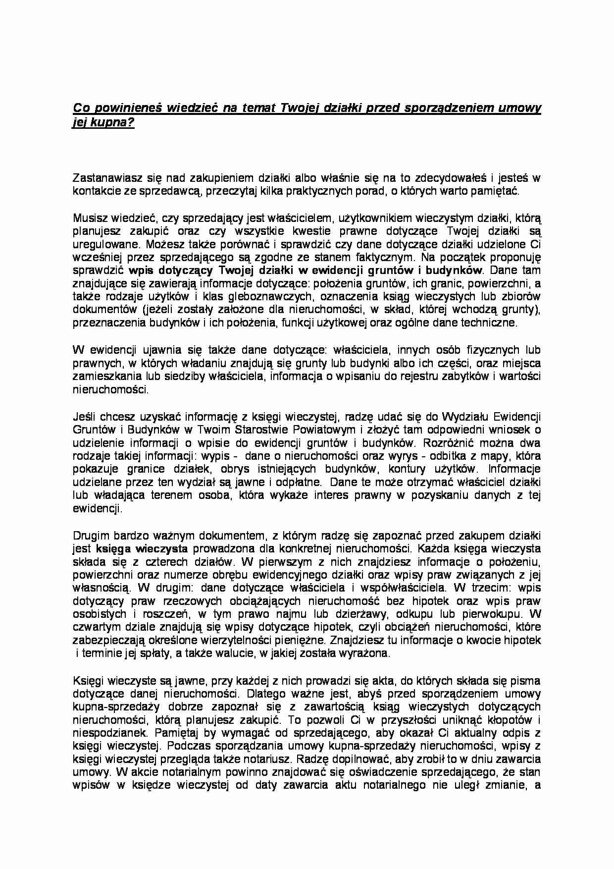 Poradnik budowy domu - strona 1