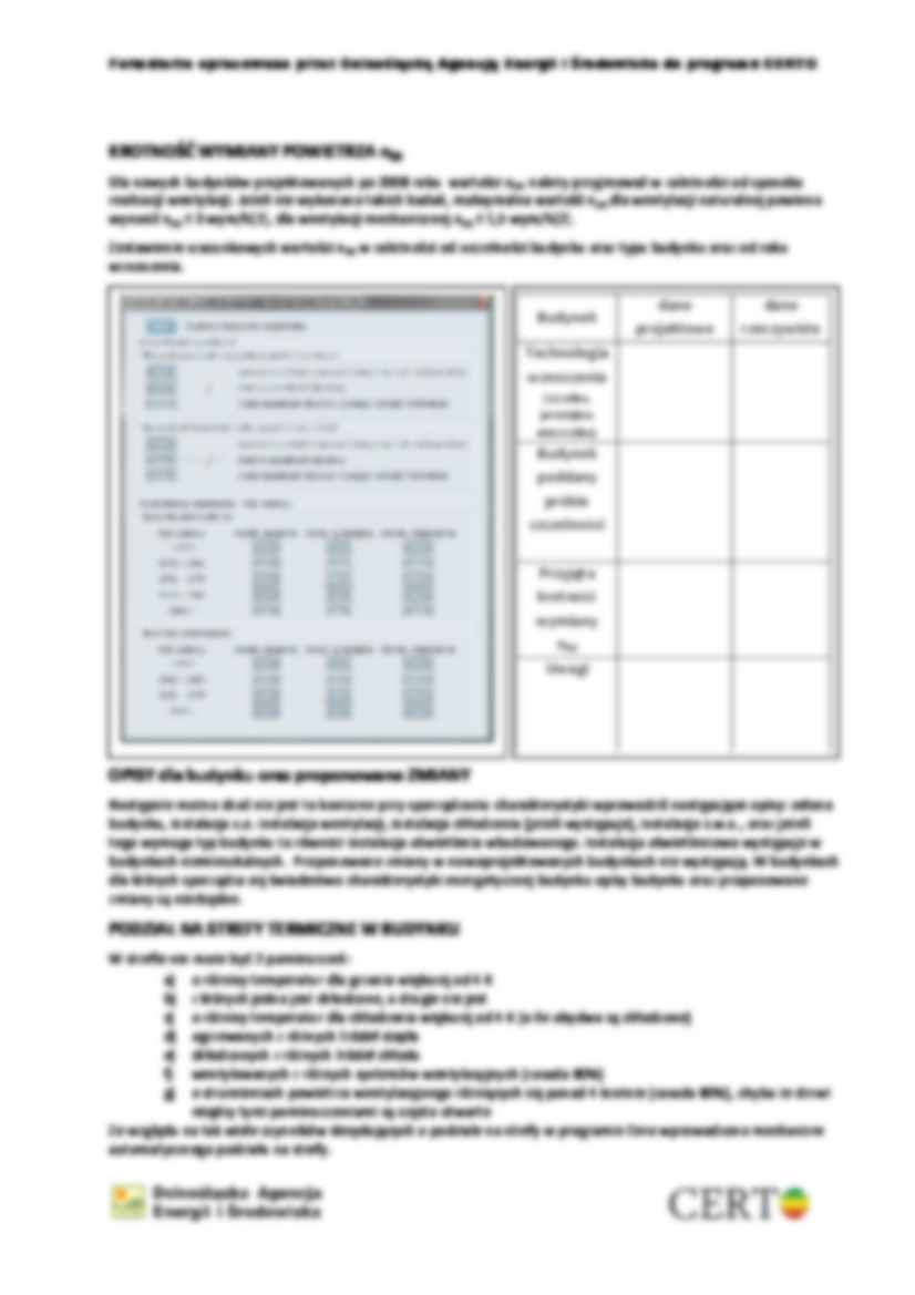 Przygotowanie danych do charakterystyki energetycznej budynku  - strona 2