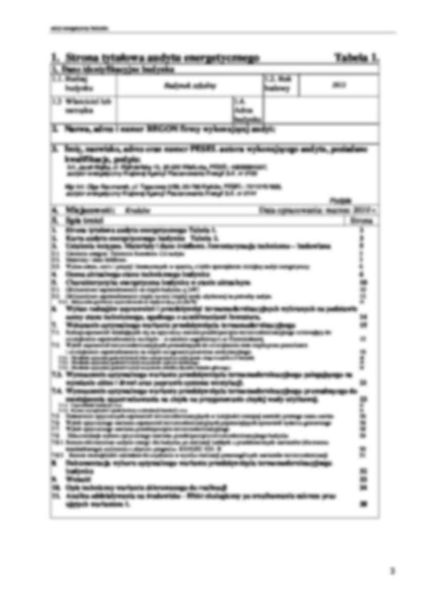 Przykład audytu energetycznego budynku - strona 2